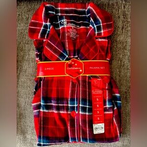 Red Flannel PJ Set Size Small